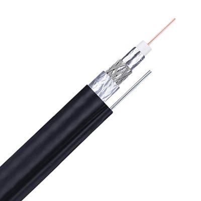 RG6 Bc Tri 77% PVC Messenger 75 Ohm CATV Coaxial Cable