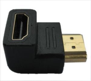 Gold HDMI Male to Female Adapter 90 Degree