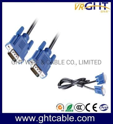 High Quality Male to Male VGA Cable 3+5/3+4/3+6 for Monitor/Projetor (D001)