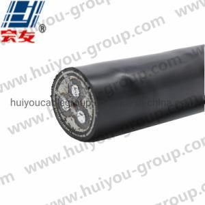 3c Aluminum Conductor XLPE Insulate Fine Round Steel Wire Armored PVC Sheath Cable