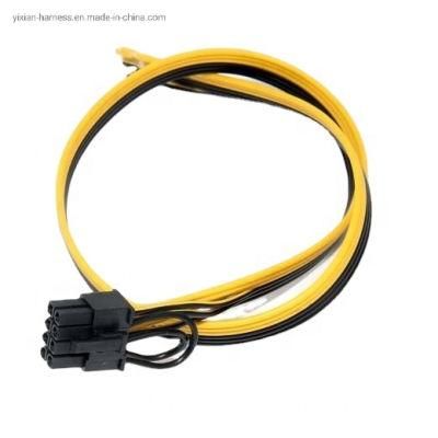 OEM PCI-E 8 Pin 6+2 Pin Graphics Card Prefabricated Premade Stripped Power Cable Wire Harness