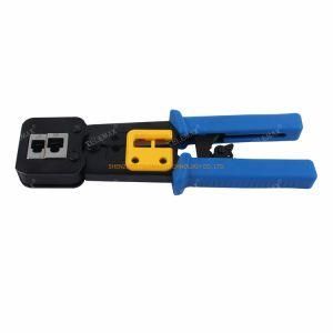 Ez RJ45 Crimper Network Crimping Tool Easy Handing for Ez Straight Rj11 Rj12 RJ45