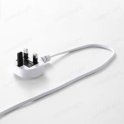 3 Pin Universal UK Plug Power Cord for Floor Lamps