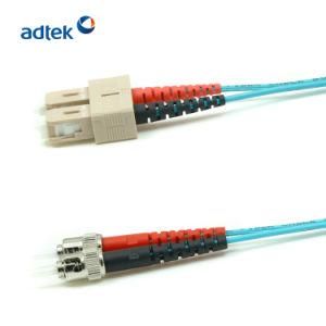 2m 2.0mm LC/Upc-St/Upc mm Om3 50/125 Duplex Fiber Optic Patch Cord