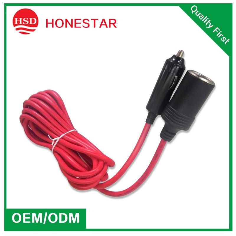 3500cm Female Car Cigarette Lighter Extension Cable Wire Male Plug Socket