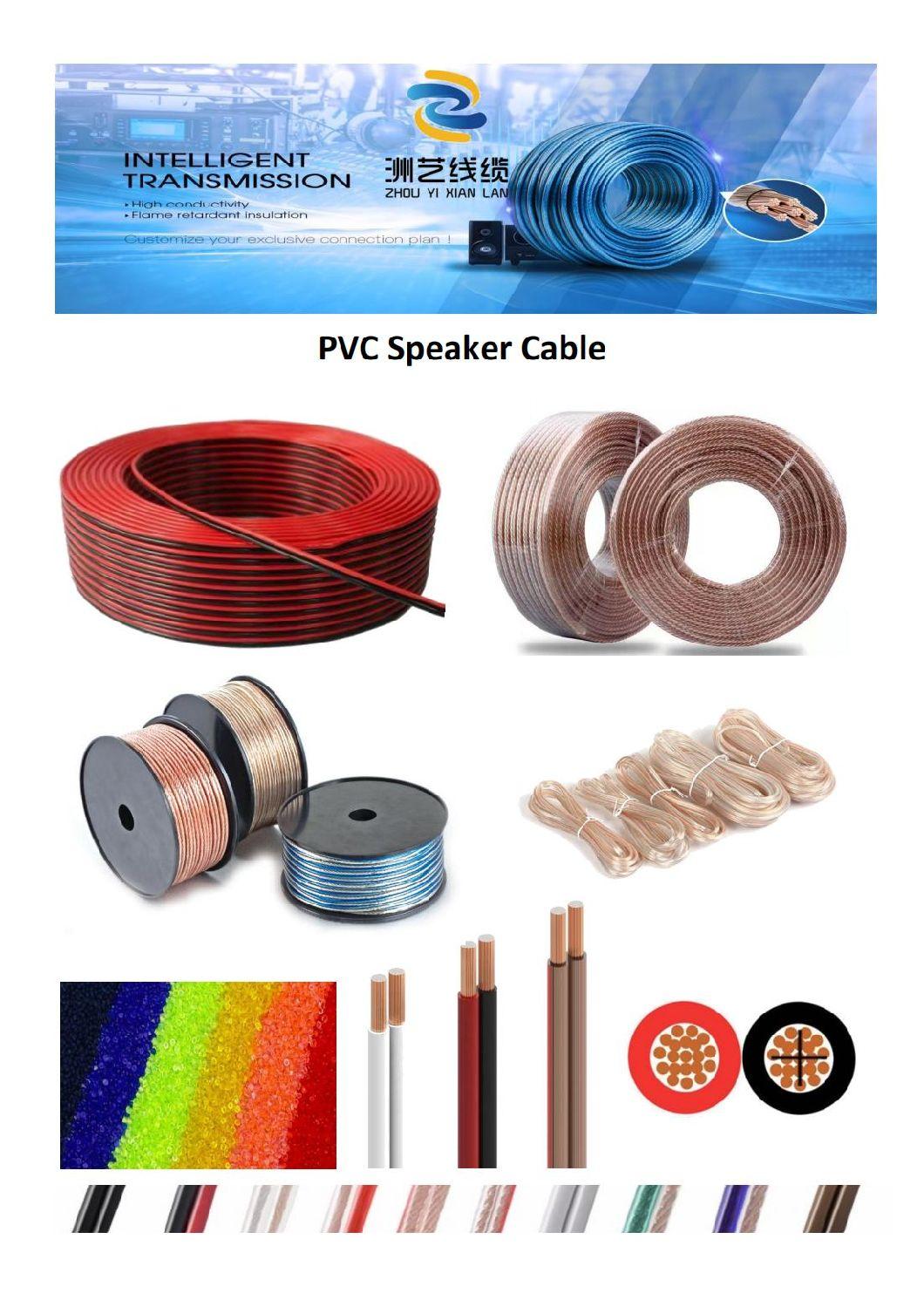 OFC, Tc, CCA, TCCA Golden and Silver PVC Jacket Loudspeaker Speaker Cable