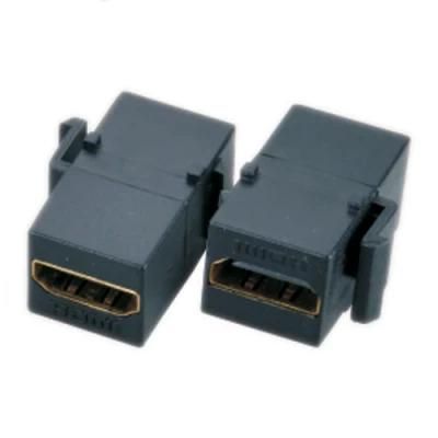 Black or White HDMI Female to Female Keystone Jack Adaptor