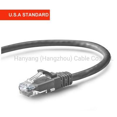 LAN Cable Patch Cord UTP Cat5e with RJ45 Connector Unshielded 3m Gray for Computer