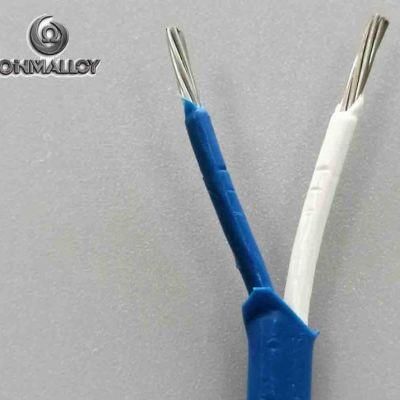 Shield Type J Thermocouple Cable 2X20AWG PVC / Silicone Rubber / Fiberglass / FEP/ PFA Insulated