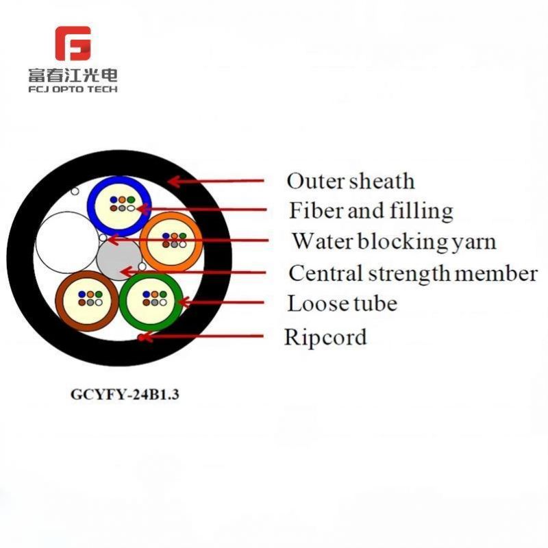 1-288 Core Single Mode Air Blown Fiber Optic Cable Gcyfy