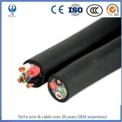 PVC Insulated PVC Sheathed 3 Core Submersible Pump Flat Cables
