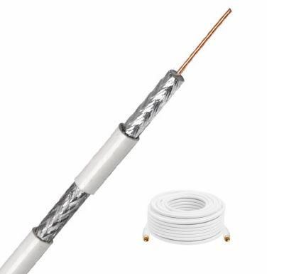 75ohm Quad Shielded Coax Cable Satellite TV RG6 Coaxial Wire