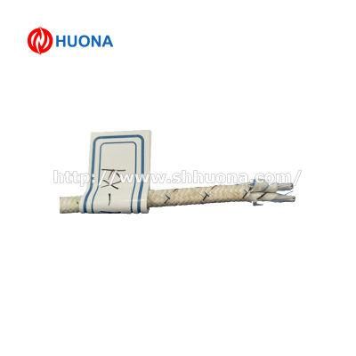 30AWG Thermocouple Wire Extension Wire with High Temp. Fiberglass Insulation Blue/ White Trace