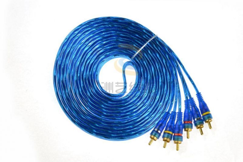 Braid Shielded Car Audio RCA Cable