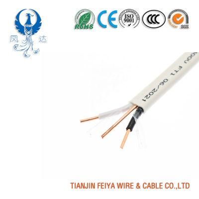 Nmd90 300 Volts Thermoplastic High Heat-Resistant Nylon-Coated (THHN) Wires with a Polyvinyl Chloride (PVC) Jacket Copper Cable 14/2AWG 12/2AWG