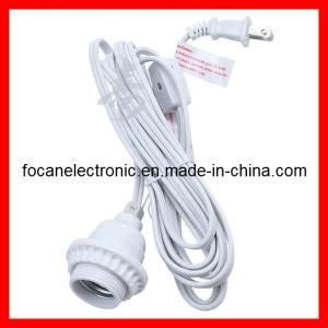 UL Lamp Power Cord with Inline Switch and E26 Lamp Holder for USA /Canada Market