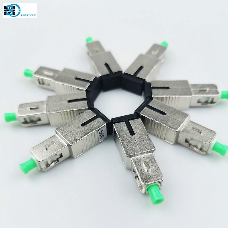 FTTH Single Mode Sc/APC Male to Female Fiber Optic Attenuator