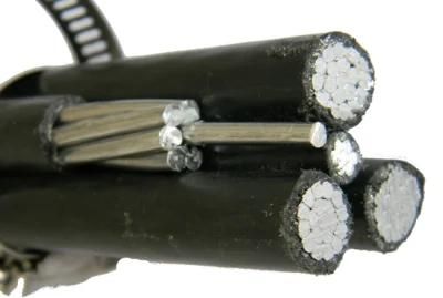 XLPE Insulated Duplex Triplex Quadruplex 1*2AWG+1*2AWG Service Drop Cable