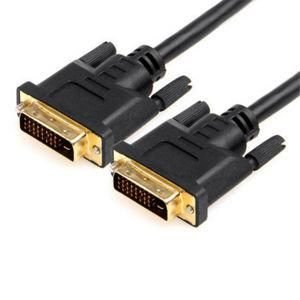 DVI Cable Black Color with Gold-Plated DVI 24+1 24+5 Cable Male to Male