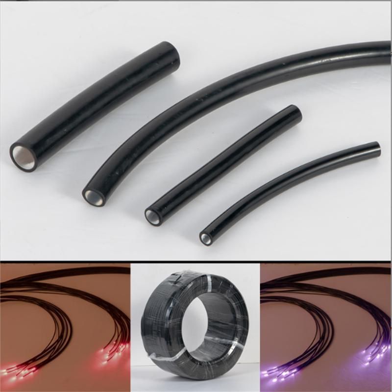 Optical Fiber Line End Luminous Line 2.0mm Black Skin Light Guide Fiber Plastic Optical Fiber