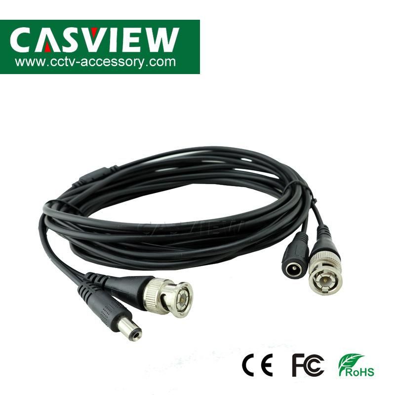 2 in 1 BNC Video Power Cable 5 Meters CCTV Plug and Play Cable for CCTV Surveillance System