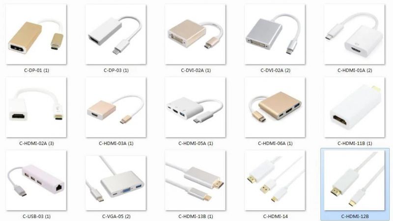 USB C Type to HDMI Adapter Female Adapter Cable Converter (C-HDMI-04A)