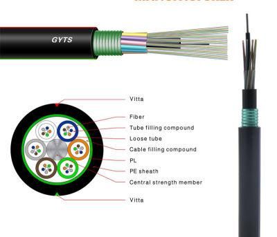 Preventing Loose Tubes From Shrinking Aluminum Tape Armoured GYTS Water-Proof Outdoor Optical Fiber Cable