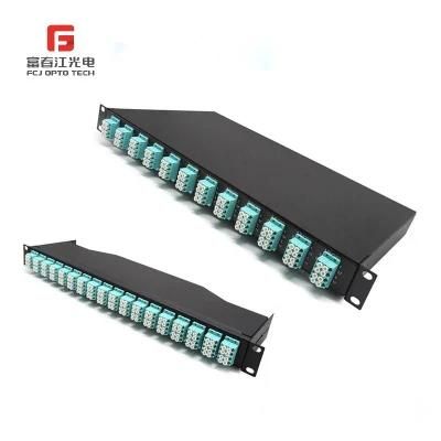 24 Fiber Cores Patch Panel Om3 Optical Cable MPO/MTP Module Cassette Patch Cord