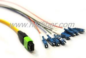 12c MPO-LC/PC Single Mode Fiber Optic Patch Cord