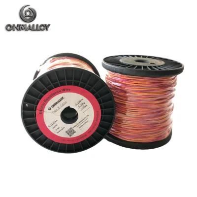 Fiberglass Insulation Thermocouple Type K Extension Cable 0.71 mm X 2 100 M/ Roll Extension Cable