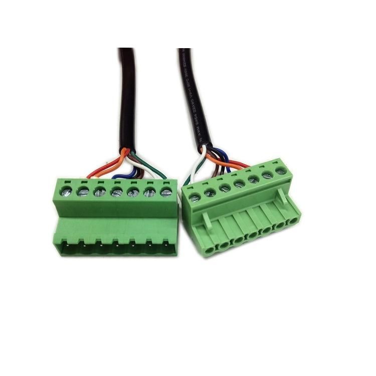 Medical Equipment Wiring Harness 5.08mm Wire Assembly ECU Green Terminal Plug Cable De Diagnosis