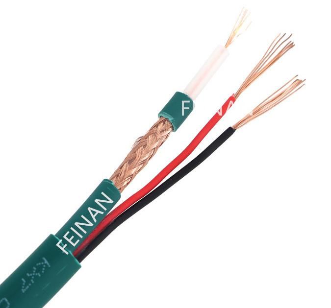Bc Camera Cable Kx7 Kx6 Coaxial Cable with 2c Power Kx7 Coaxial Cable