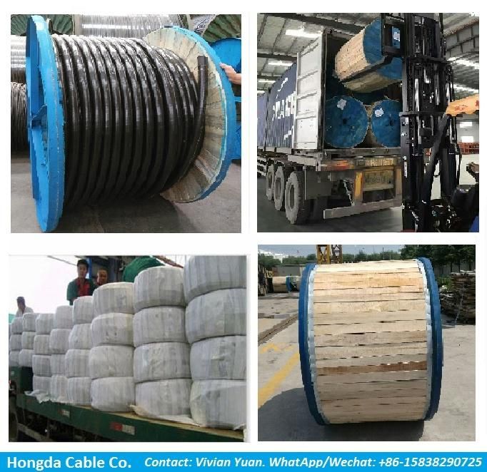 0.6/1kv Yjv32 Copper Conductor Steel Armored 3X150+1X70 Power Cable