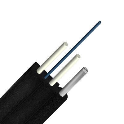 Self-Supporting FTTH Indoor Fiber Cable Optic Fiber Drop 4 Core