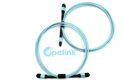 High Quality OEM High-Density Om3 MPO-MPO Trunk Fiber Optic Jumper with Factory Price