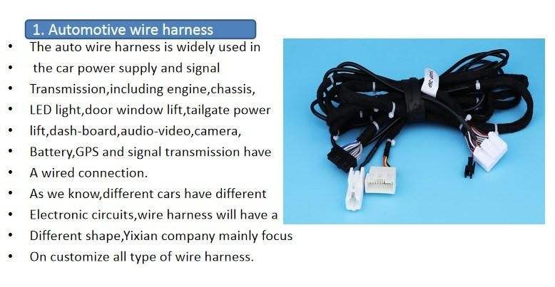OEM Wire Harness Cable Assembly with Original Te, Jst Molex Connector for Automotive Automobile Maserati