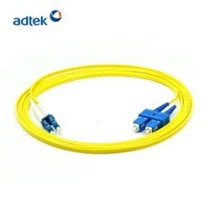 Most Popular LC/Upc-Sc/Upc Duplex Singlemode 3m PVC Yellow Patch Cord
