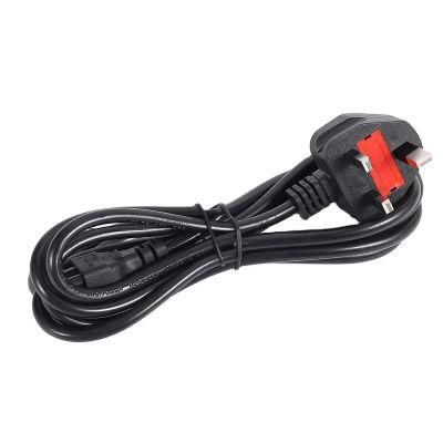 Professional 3 Pin UK Kettle Lead Main Plug AC Power Cord with Female Power Cord Ends for Computer Laptop Power Cord