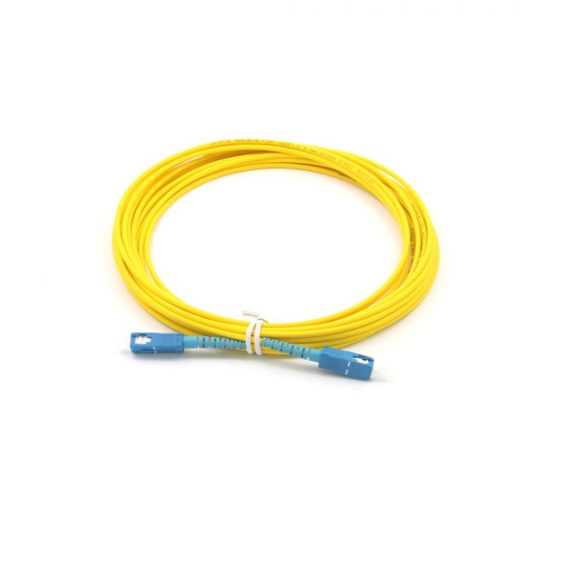 Sc-Sc Simplex Fiber Optic G652D Patch Cords with 10 Meters