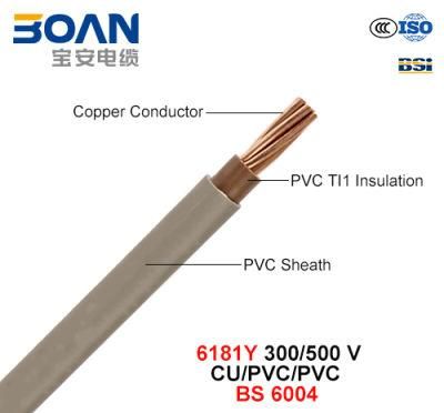 6181y, Electric Wire, 300/500 V, Flexible Cu/Lszh/Lszh (BS EN 50525-3-11)