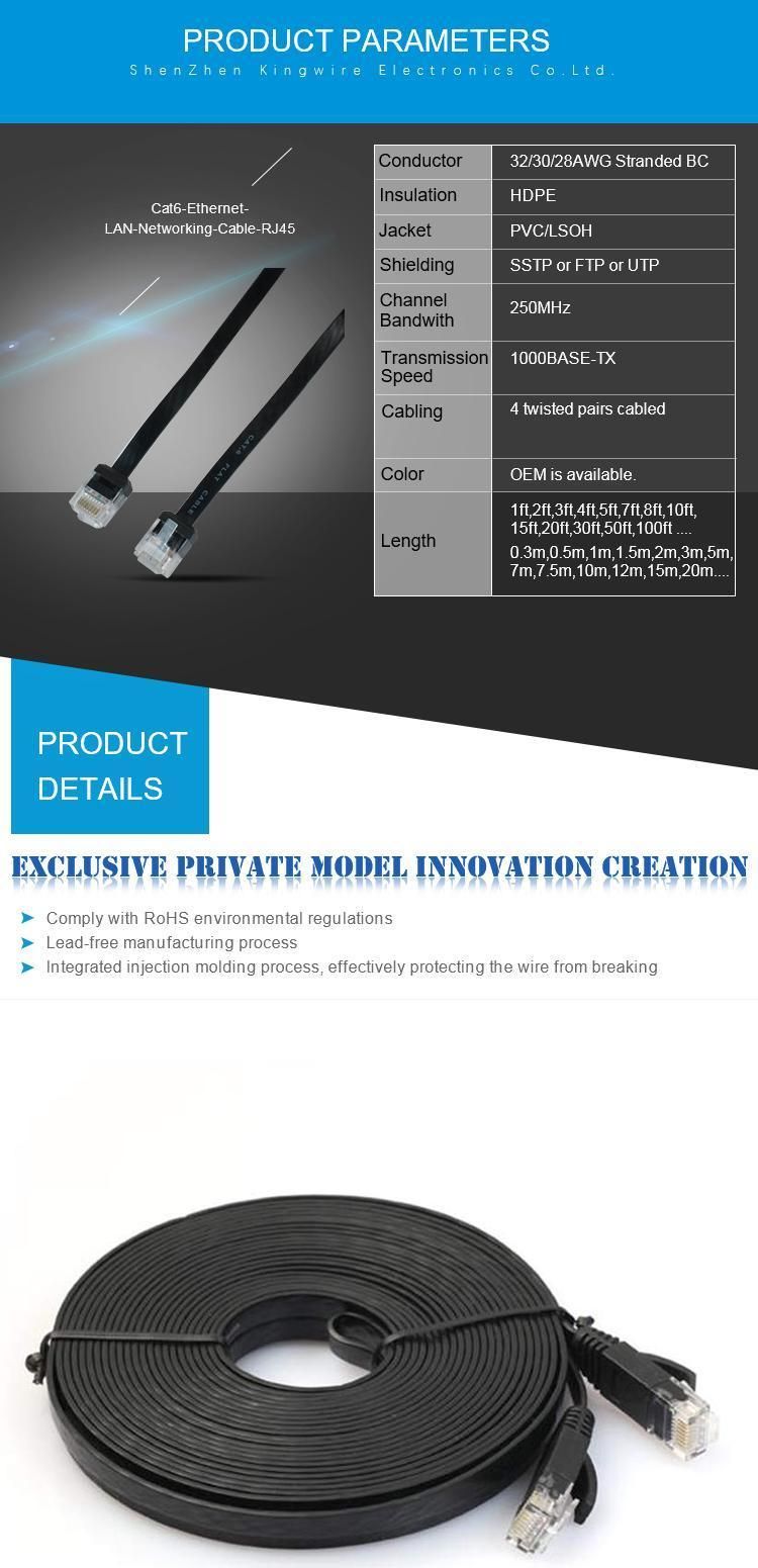 UTP Cat5e CAT6 Computer Network Cables Signal Data Communication Coaxial Audio Speaker Wire Patch Cord LSZH Cable