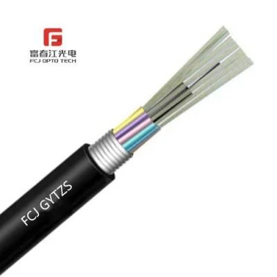 Duct Single Mode G652D Steel Armored Loose Tube Metallic Strength Member Armored Cable 8-12 Cores Gytzs