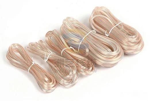 Transparent PVC Half Tinned Copper/CCA Half OFC/CCA Speaker Cable