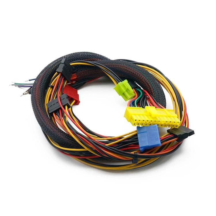 Male Female Mini-Fit ATX Wire Harness with Molex Connector Cable Assembly 20.24pin Wiring Harness