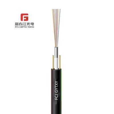 Telecommunication Use Aerial Uni-Tube Gyfxy Single Mode G652D Fiber Optical Cable