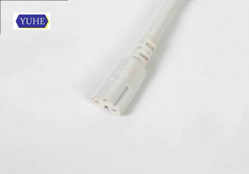 White Black Grey 3 Pin UL Plug with T5 Connector Cable for Lamp
