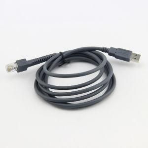 Straight USB a Male to Rj 45 Male Symbol Coiled Scanner Cable