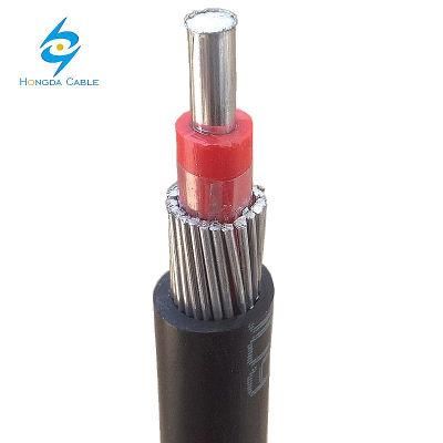 2X10 2X16 Sqmm Al/XLPE/LLDPE Concentrico Aluminio Solidal Cable