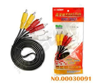 Video Signal Line 3 RCA Male to Male Cable (AV-36A-1.5M)