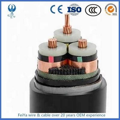 Medium Voltage Tjv32 Yjv22 N2xy Nycy 11kv 33kv 3 Cores 70mm2 Steel Wire Swa Armoured Copper Tape / Wire Screen Copper Conductor Power Cable